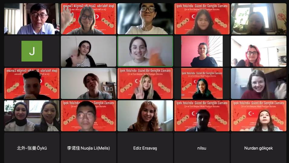 beat365英国官网网站土耳其语专业同伊斯坦布尔大学中文系 开展线上交流会活动